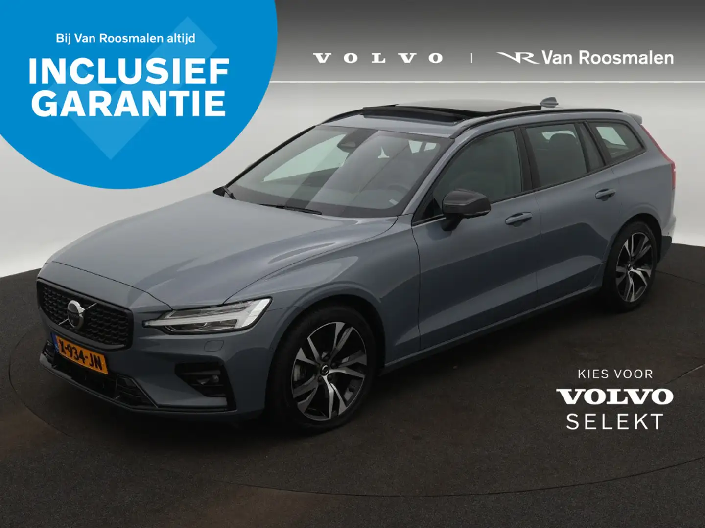 Volvo V60 2.0 B3 Plus Dark | Panoramadak | Harman/Kardon | T Grijs - 1