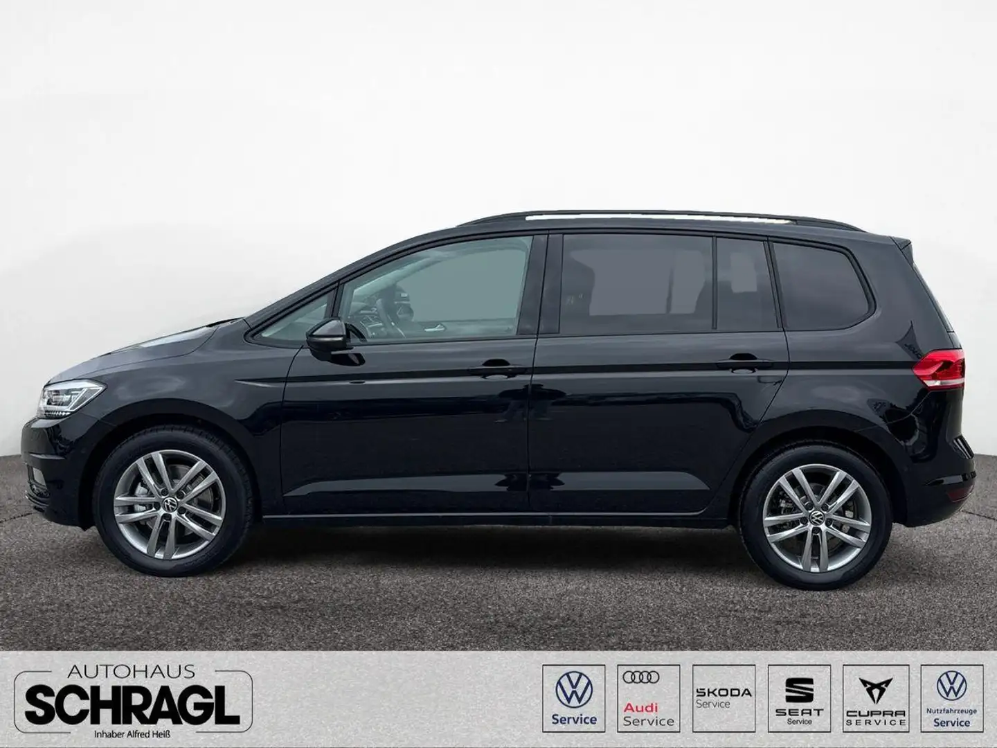 Volkswagen Touran 1.5 TSI DSG Comfortline+LED+AHK+7-SITZER Nero - 2
