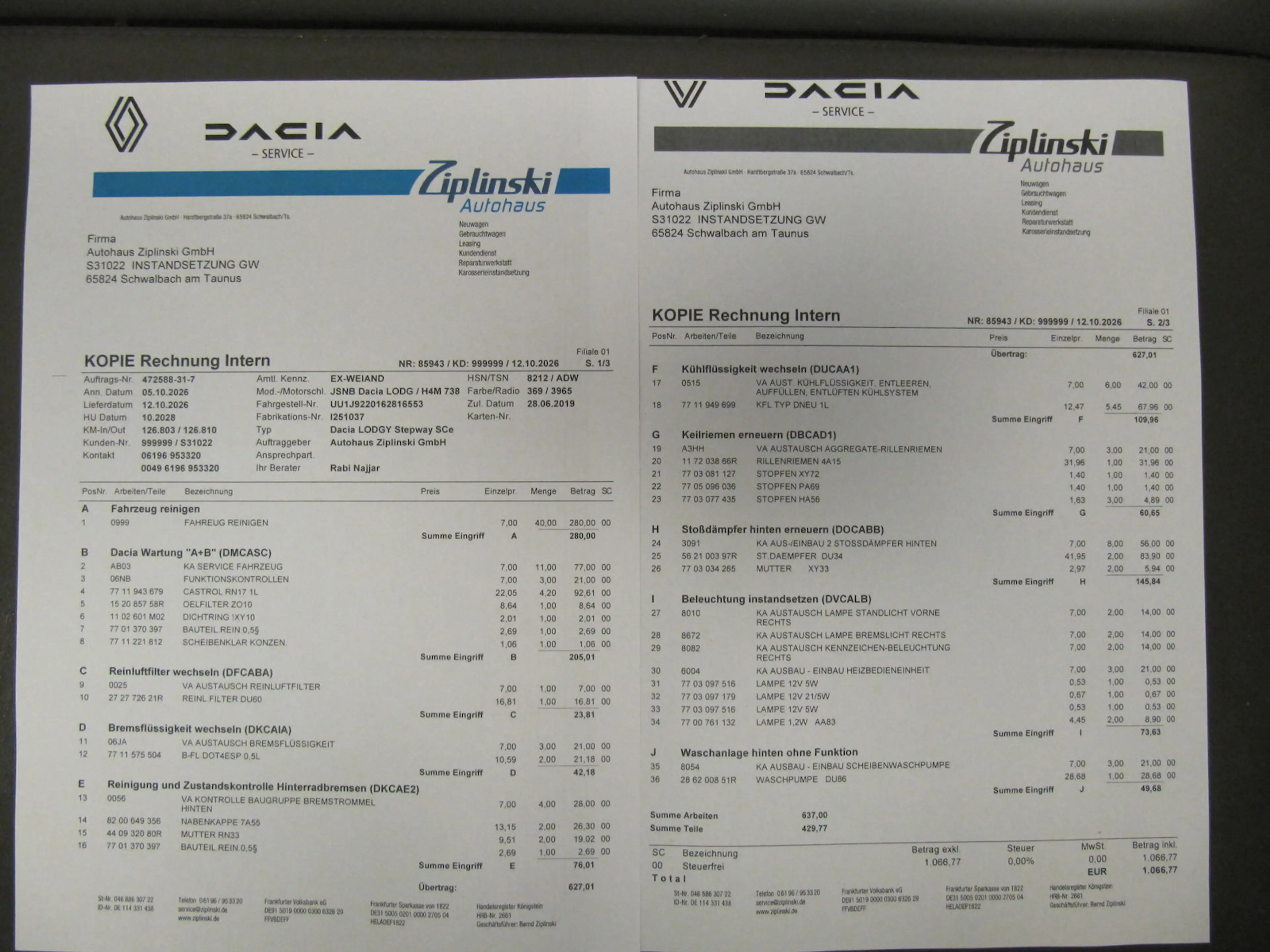 Dacia Lodgy Stepway Klima+ Navi + Insp.+ Tüv+ NEU + — photo 3