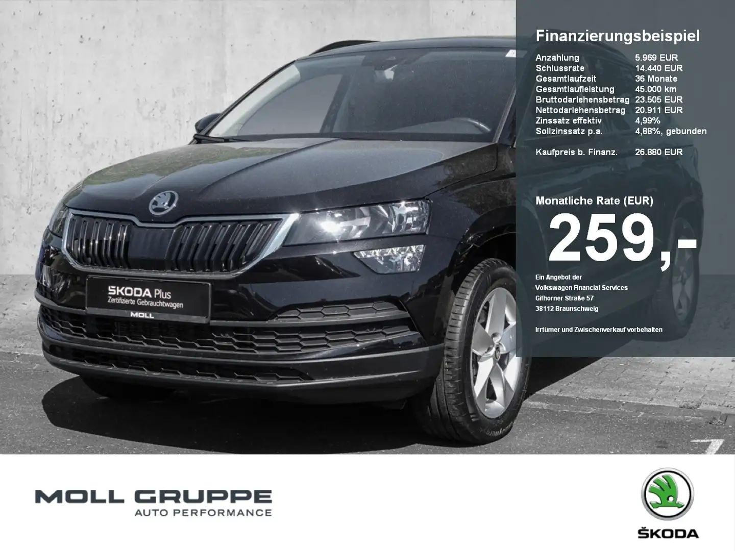 Skoda Karoq 2.0 TDI DSG 4Motion Ambition NAVI ACC FLA Zwart - 1