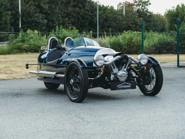 Morgan 3-Wheeler 110 Anniversary edition/Coolingpipes/Hoofdsteunen/Extended windshield