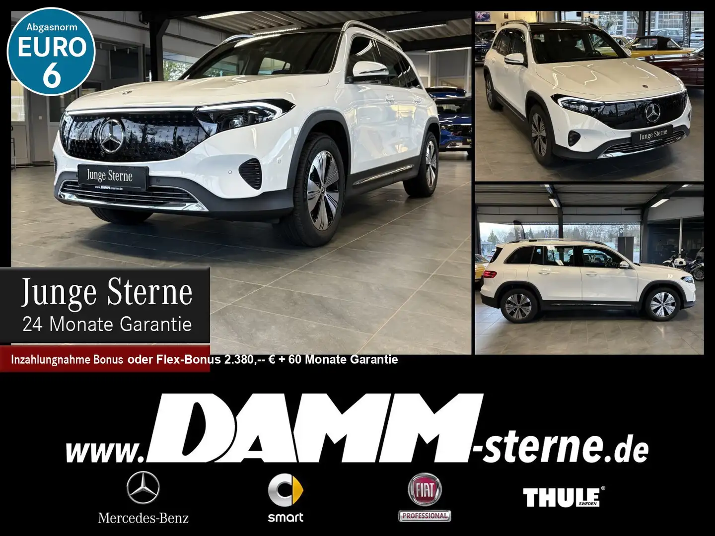 Mercedes-Benz EQB 350 EQB 350 4M Progressive Adv/360°/Pano/70 kW/+Flex Blanc - 1