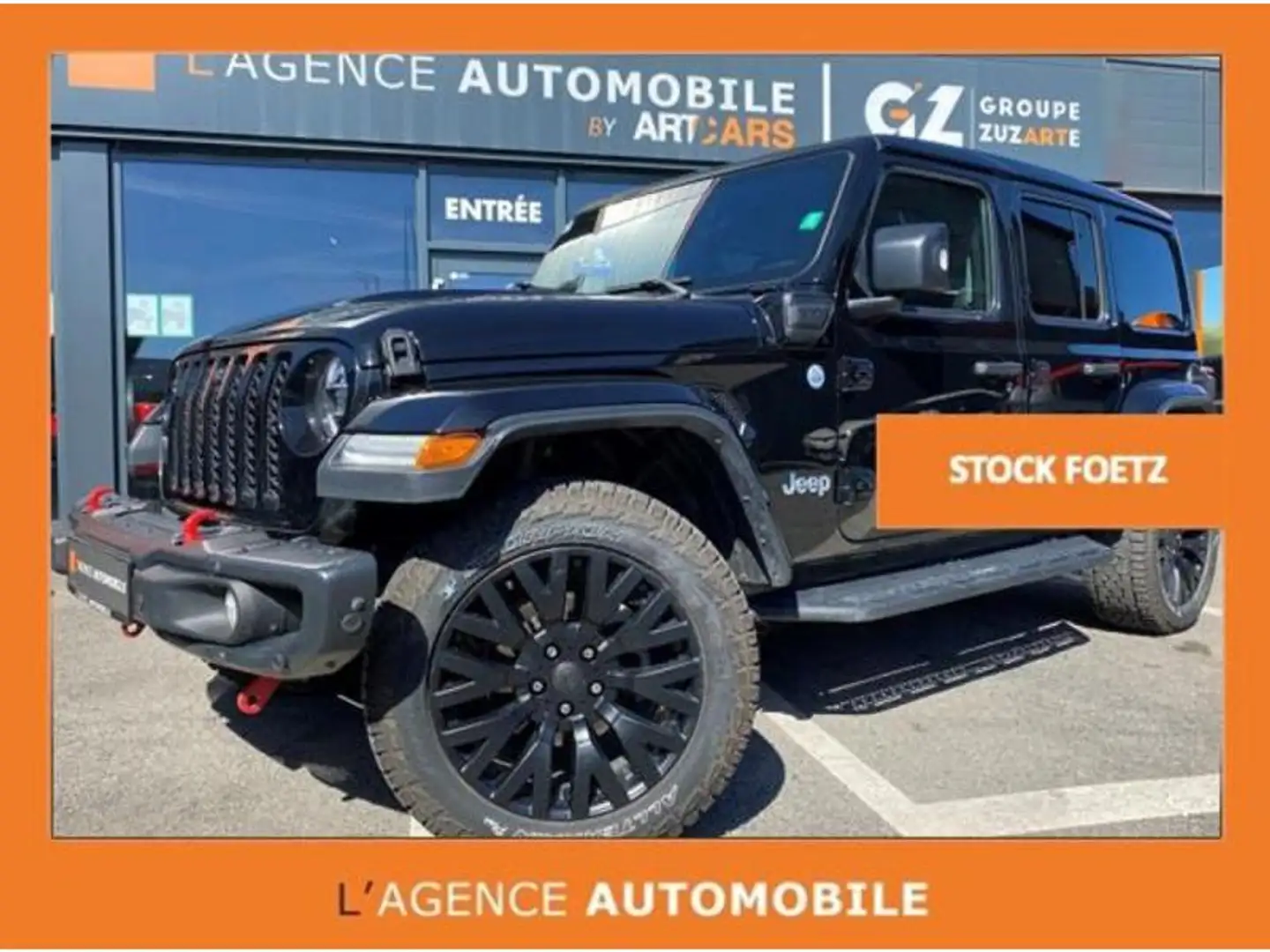 Jeep Wrangler SAHARA 4Xe BVA HYBRIDE GARANTIE USINE Noir - 1
