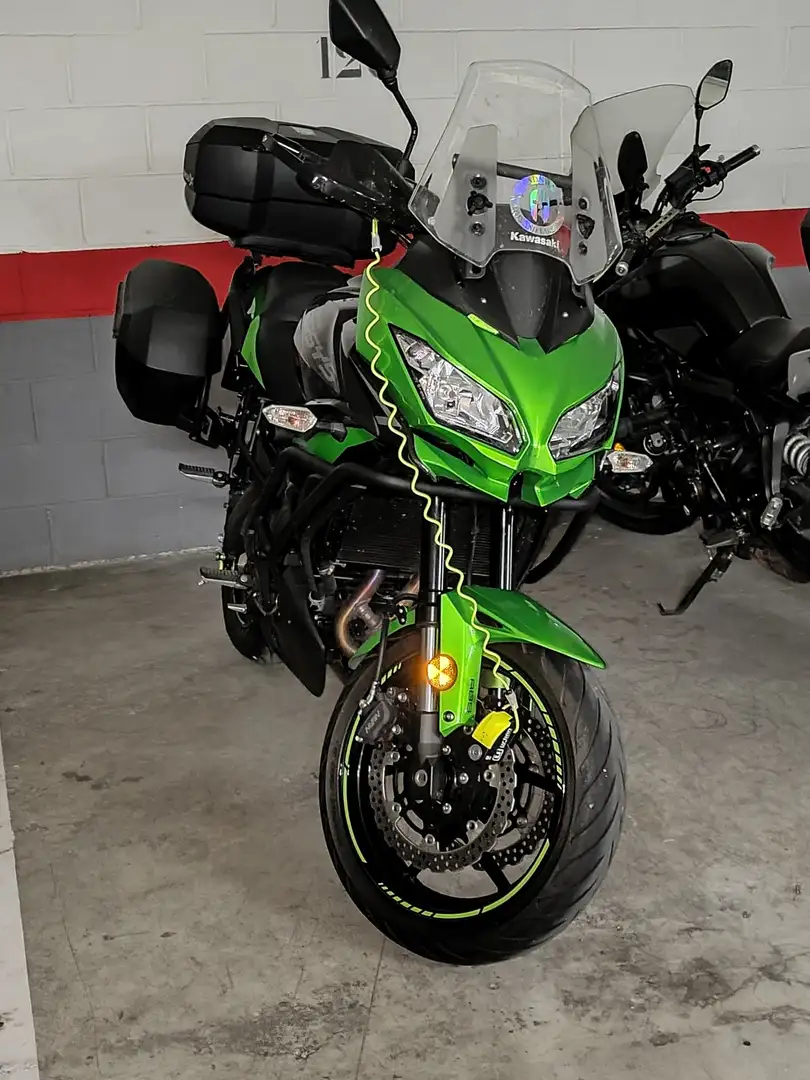 Kawasaki Versys 650 3 baules  + defensas del motor Zelená - 1