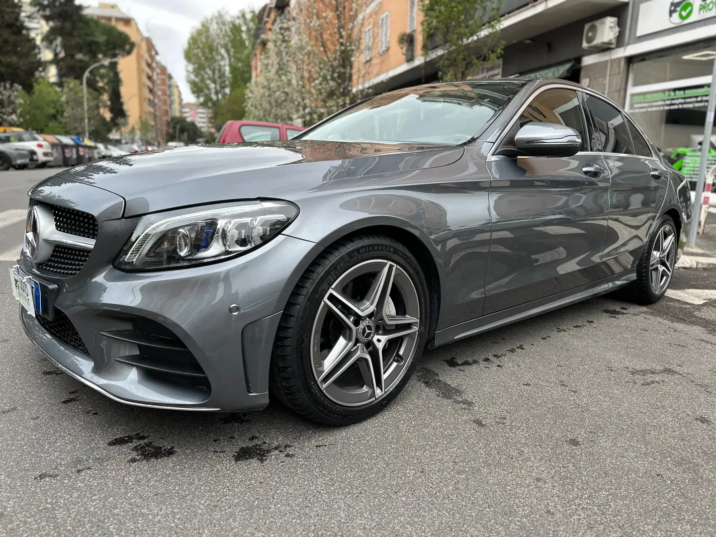Mercedes-Benz C 220 194cv Premium AMG Led MATRIX Tagliandi MERCEDES!!! Szürke - 1
