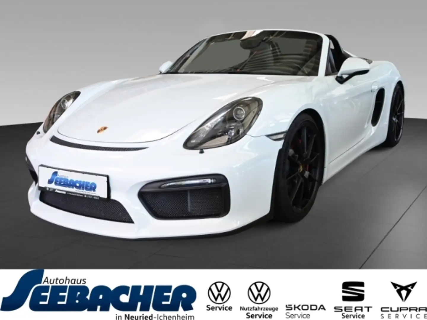 Porsche Boxster 981 Spyder Navi Xenon *Rote Ziernähte*ohne OPF* Weiß - 1
