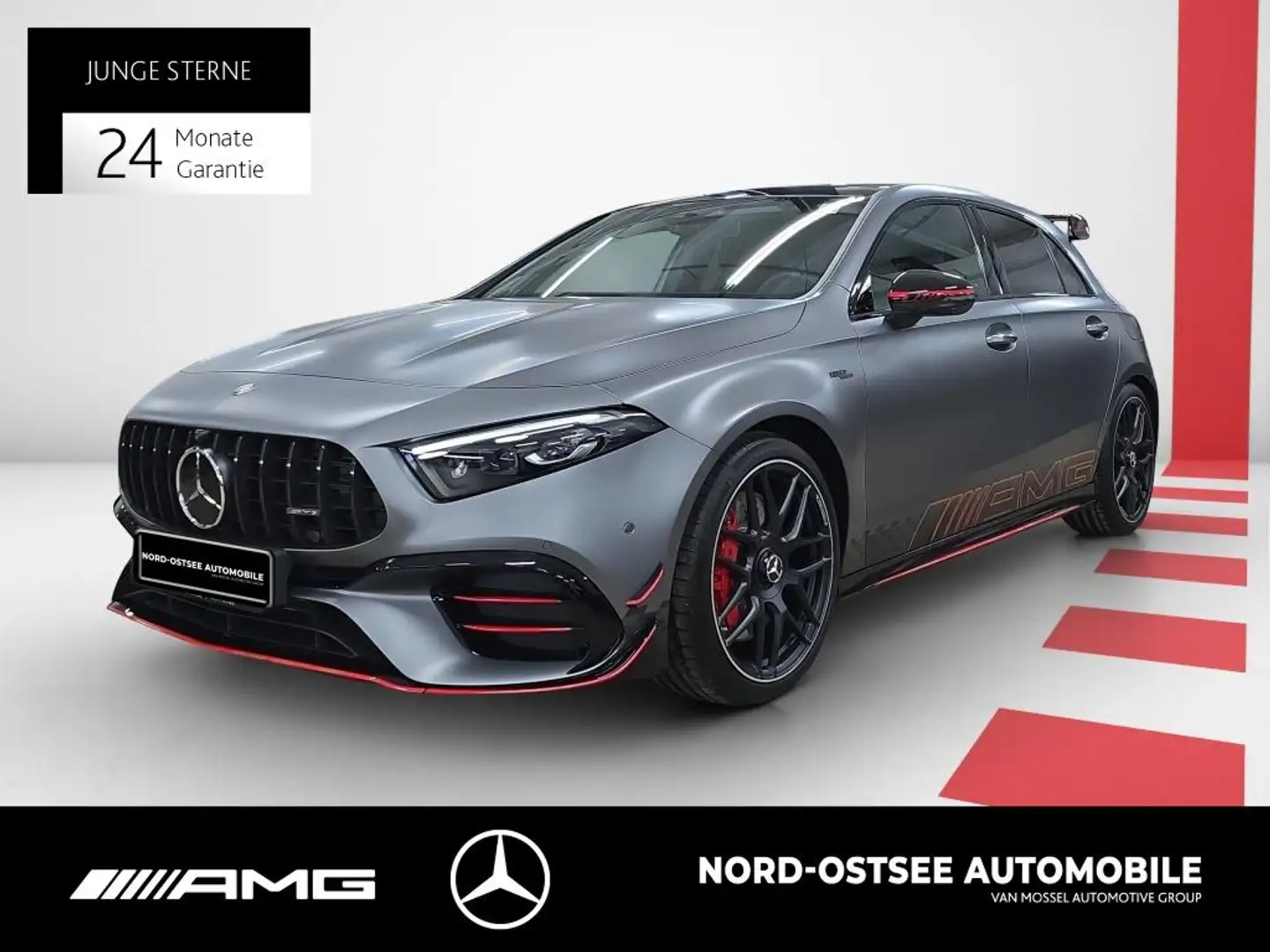 Mercedes-Benz A 45 AMG S 4M+ NIGHT PANO DISTRO 360 KEYLESS Grijs - 1