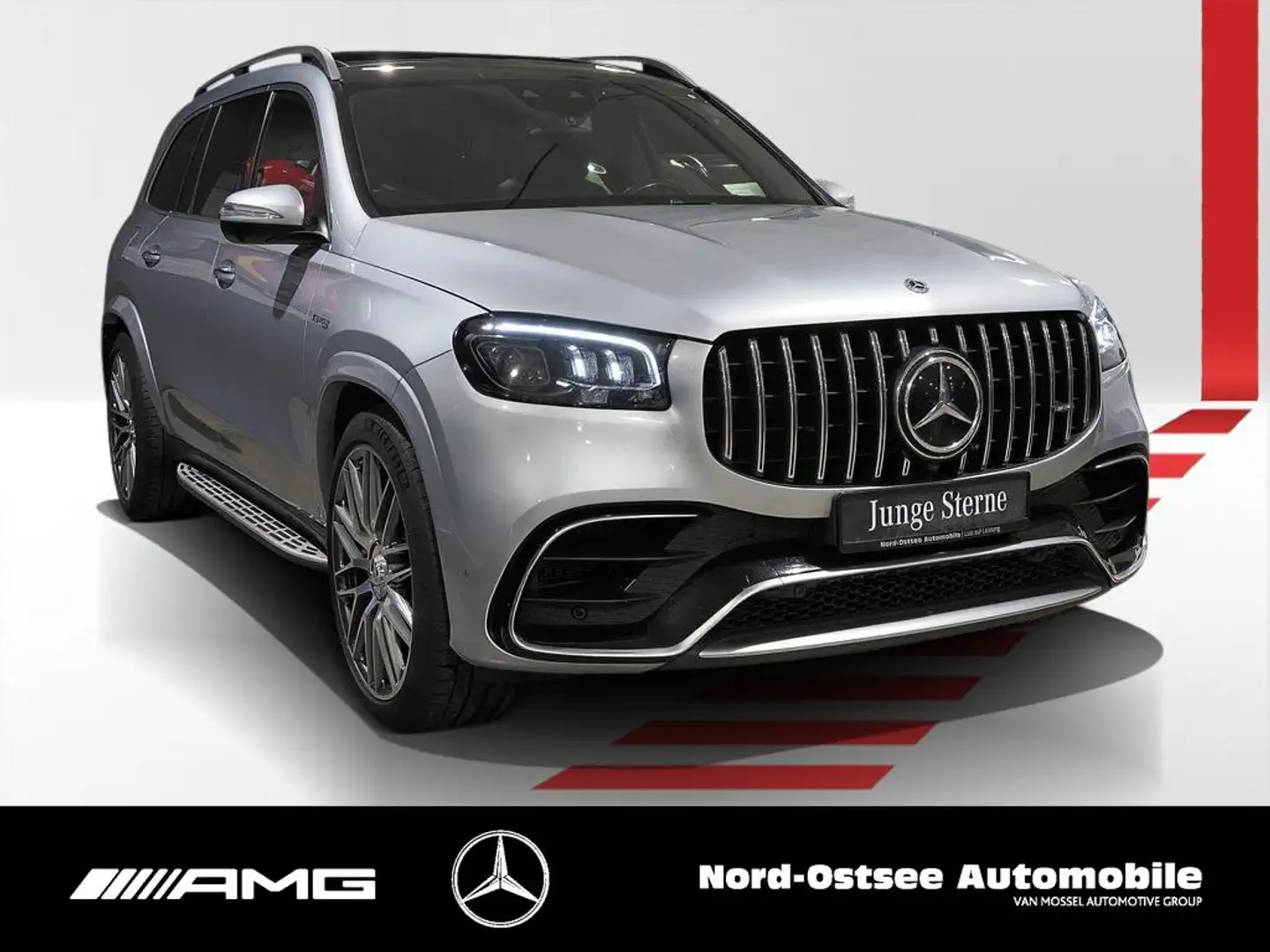 Mercedes-Benz GLS 63 AMG 4M  HUD AHK Pano Standhz Navi 7Sitze Argintiu - 2