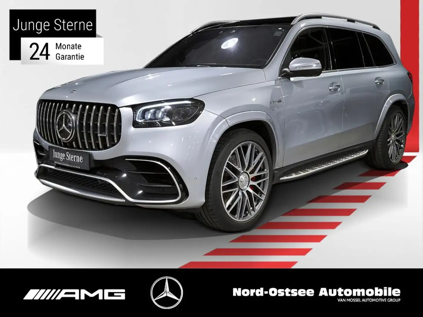 Mercedes-Benz GLS 63 AMG 4M  HUD AHK Pano Standhz Navi 7Sitze Argintiu - 1