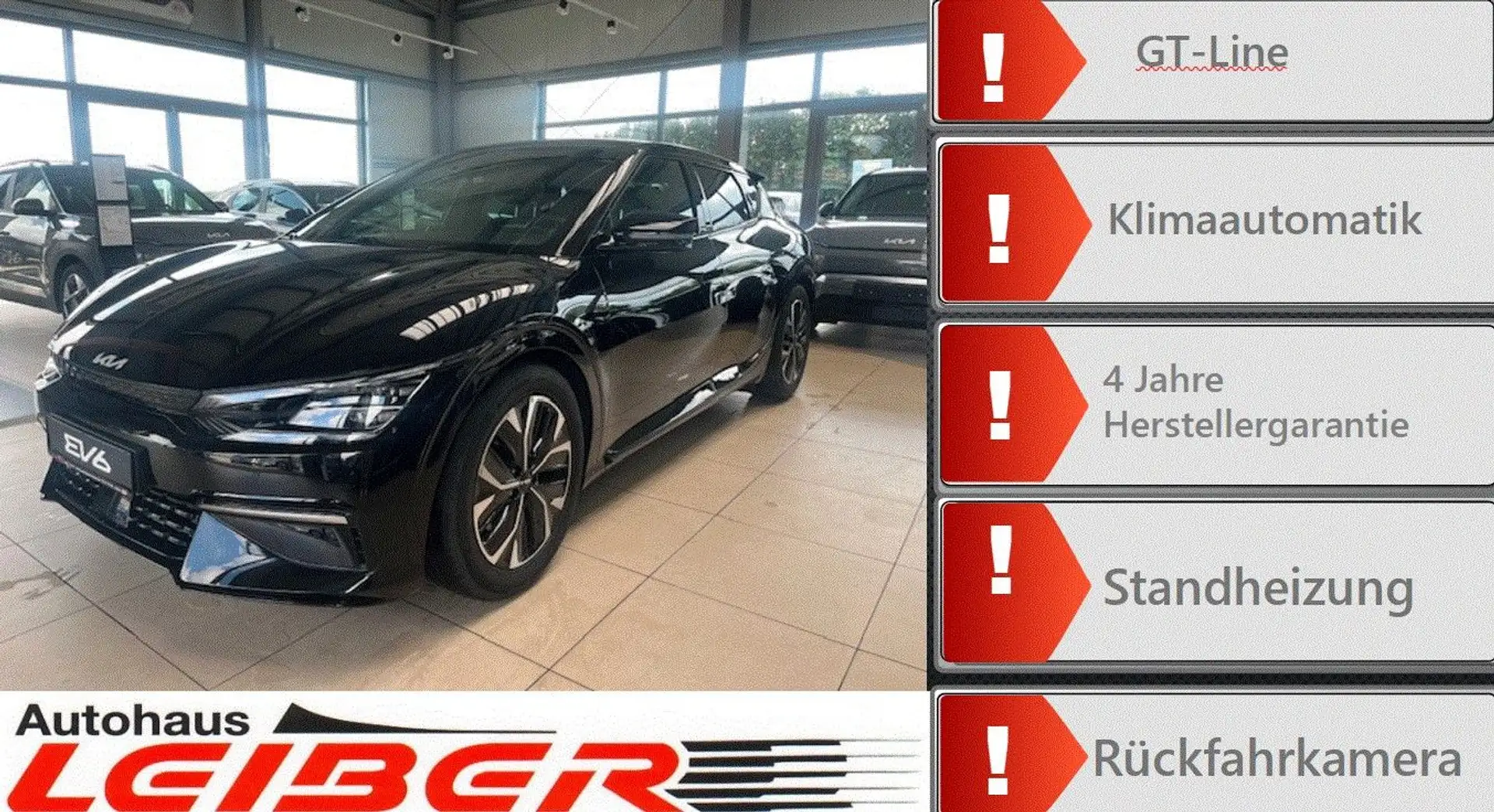 Kia EV6 GT-Line 4WD Schwarz - 1