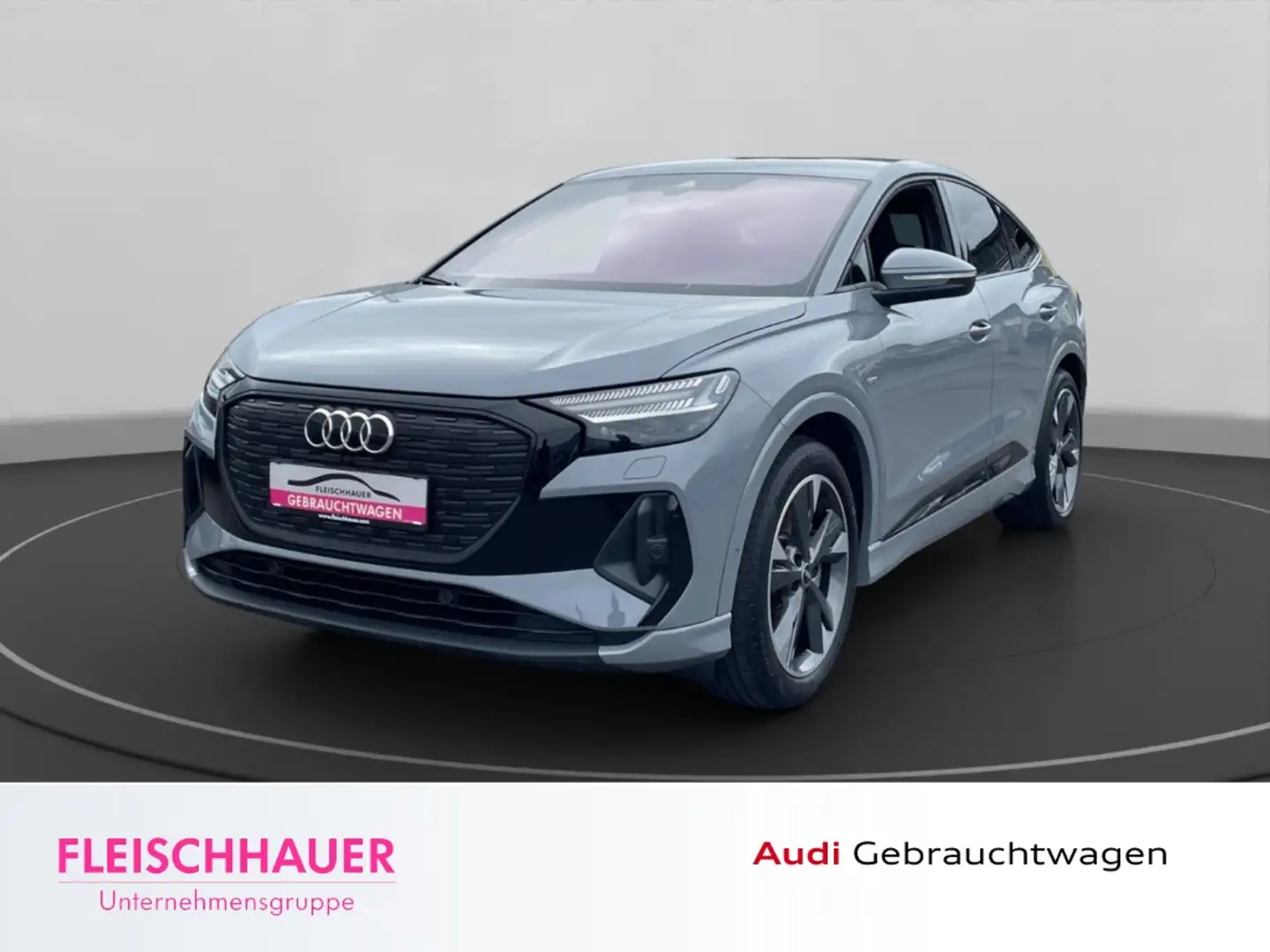 Audi Q4 e-tron Sportback 50 quattro AssPaketPlus RFK DynamikPaket Grau - 1