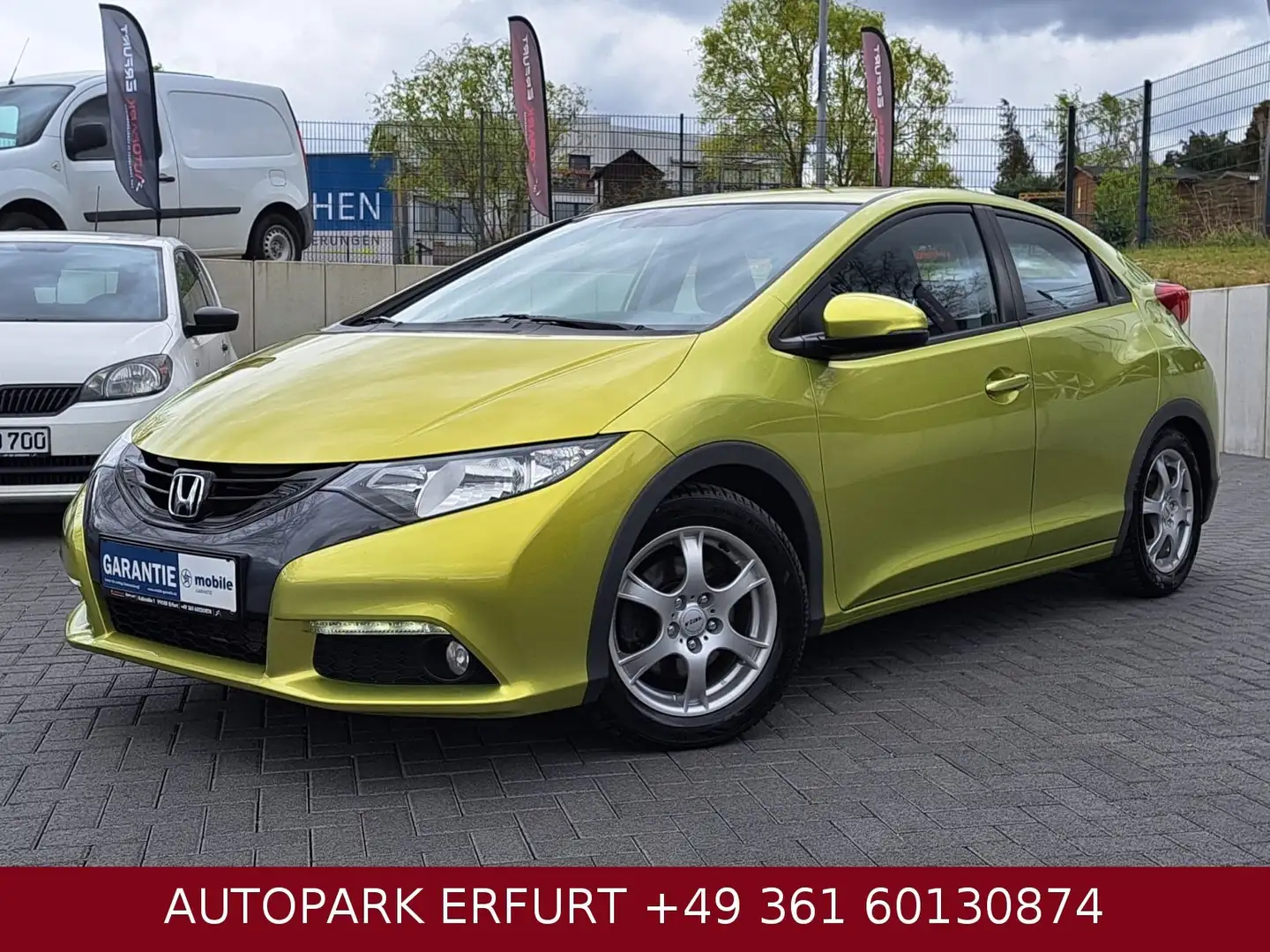 Honda Civic 1.8 Sport Plus*Klima*Temp*TÜV+SERV+GARANT Yellow - 1