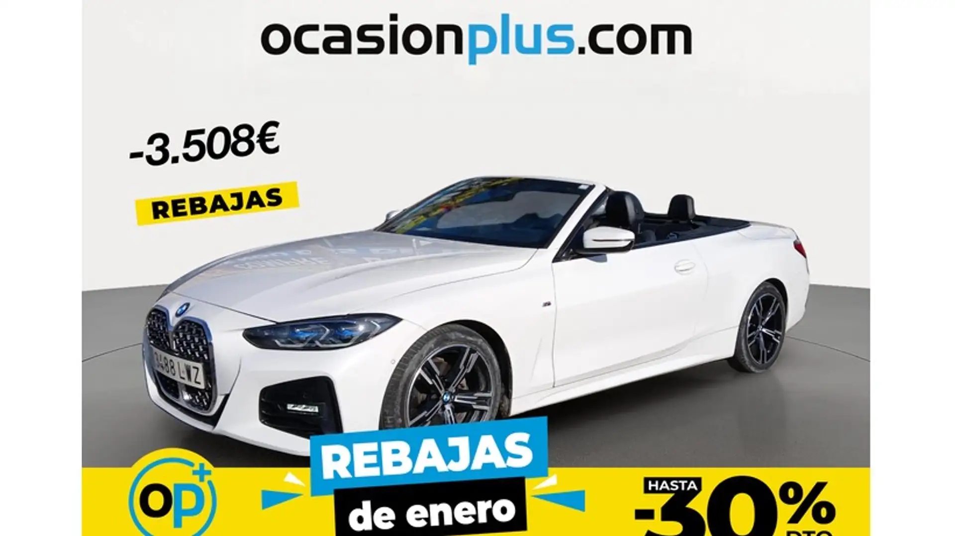 BMW 420 420dA Cabrio Blanc - 1
