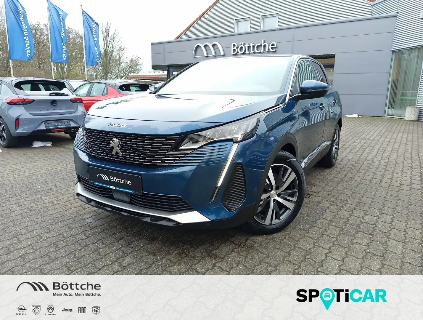 Peugeot 3008 Hybrid 225 Allure LED/Navi/DAB/180°Kamera Blau - 1