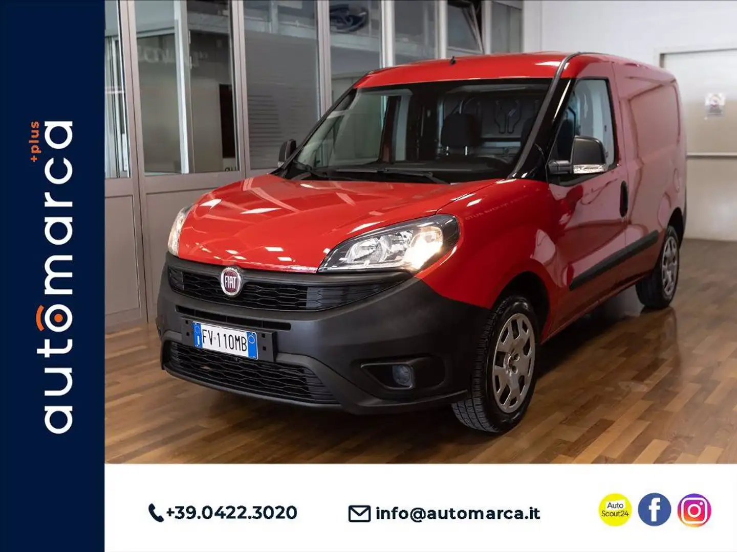 Fiat Doblo cargo 1.4 95cv E6 F.L. Rosso - 1