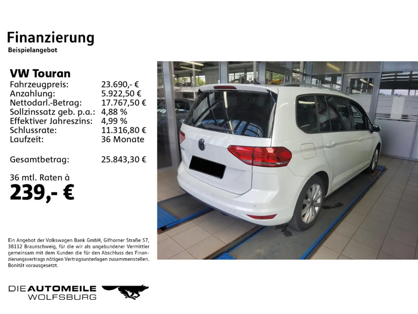 Volkswagen Touran 2.0 TDI Comfortline Standhzg/AHK/Einparkh Blanc - 2