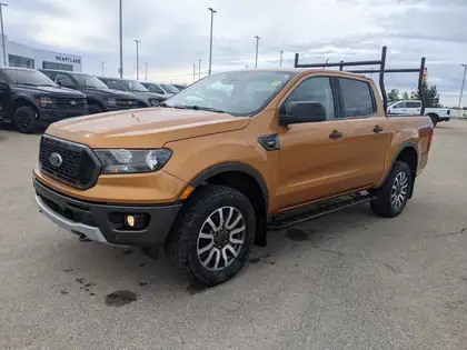 Orange 2019 Ford Ranger XLT SuperCrew 4WD Pickup Truck Four-Wheel Drive Automatic