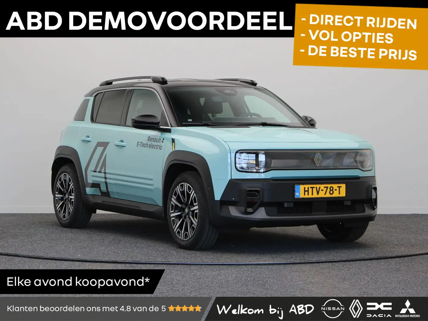 Renault R 4 comfort range iconic 52 kWh | Active driver assist Blauw - 1