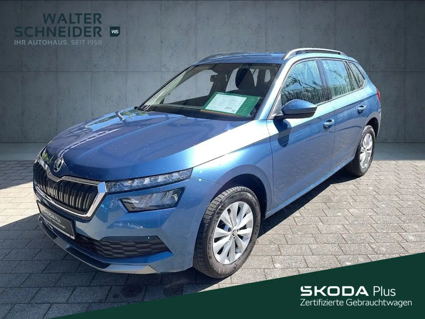 Skoda Kamiq 1.0 TSI Ambition Smart Link SHZ Bleu - 1