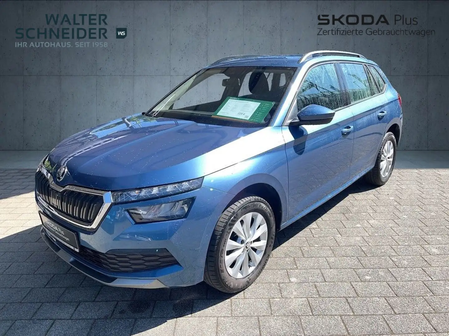 Skoda Kamiq 1.0 TSI Ambition Smart Link SHZ Modrá - 2