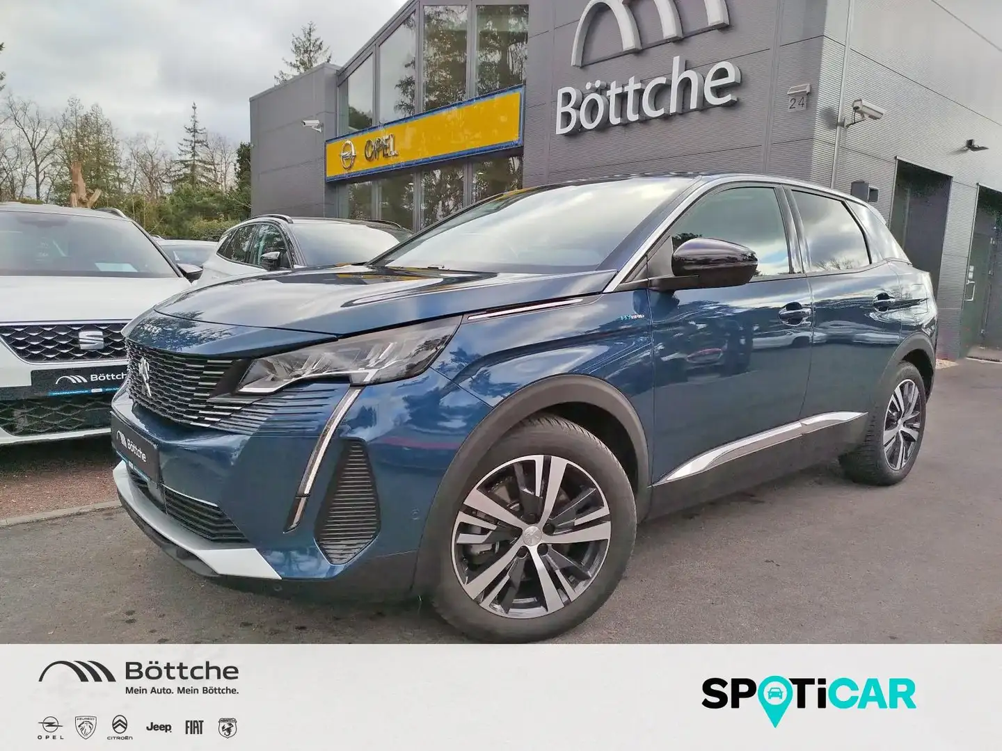 Peugeot 3008 Hybrid 225 Allure LED/Navi/AHK/180°Kamera Blu/Azzurro - 1
