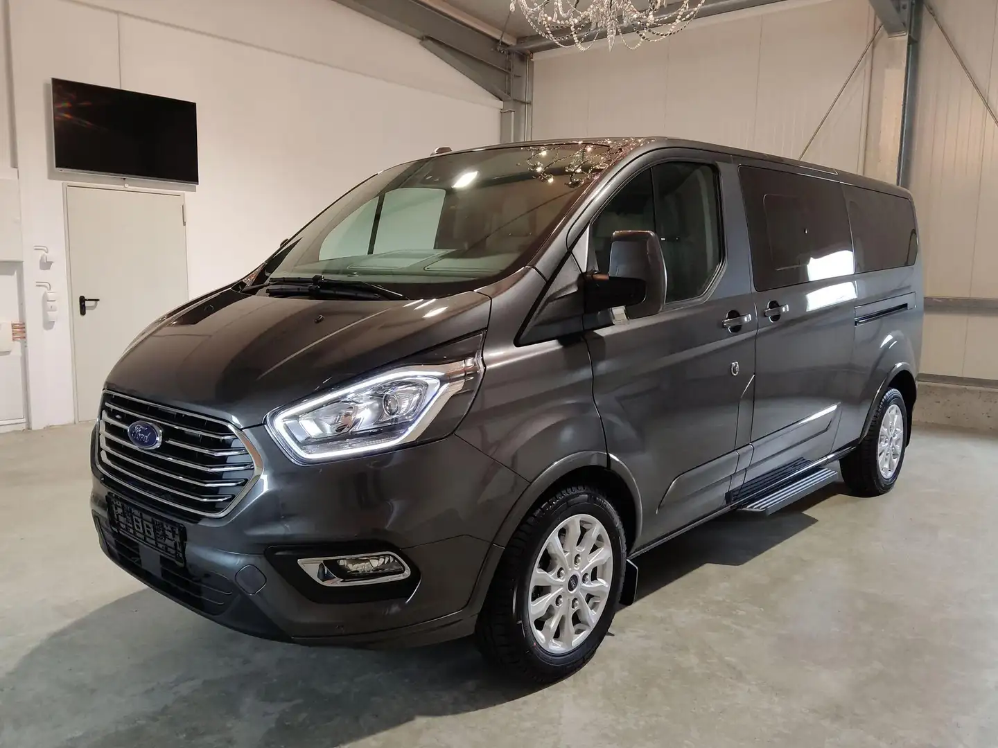 Ford Tourneo Custom L2 Titanium 2.0 EcoBlue MHEV 150 PS-Navi-DAB-PD... Gris - 1