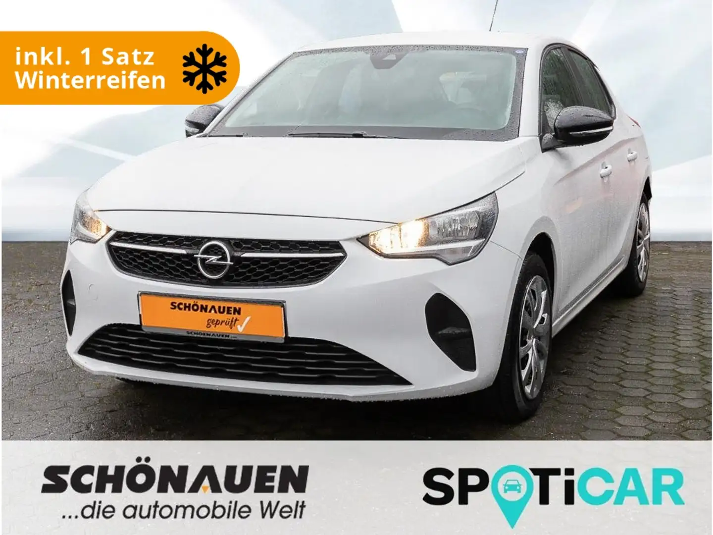 Opel Corsa-e EDITION +S/LHZ+CARPLAY+BT+USB+RFK+PDC-hi. Weiß - 1