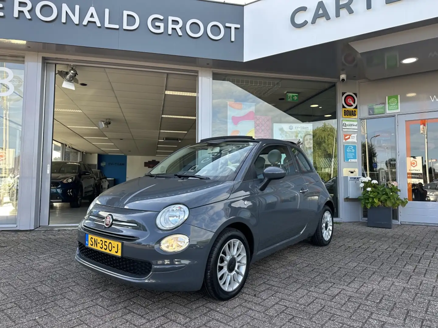 Fiat 500C 0.9 TA T Popstar | Carbrio | Cruise | Airco Grijs - 2