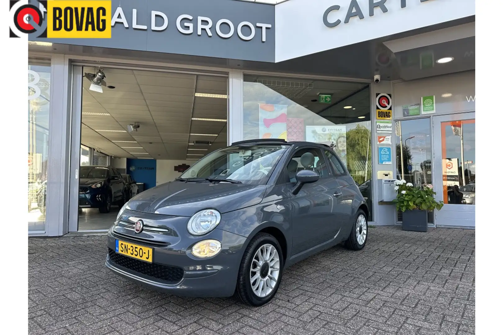 Fiat 500C 0.9 TA T Popstar | Carbrio | Cruise | Airco Grijs - 1