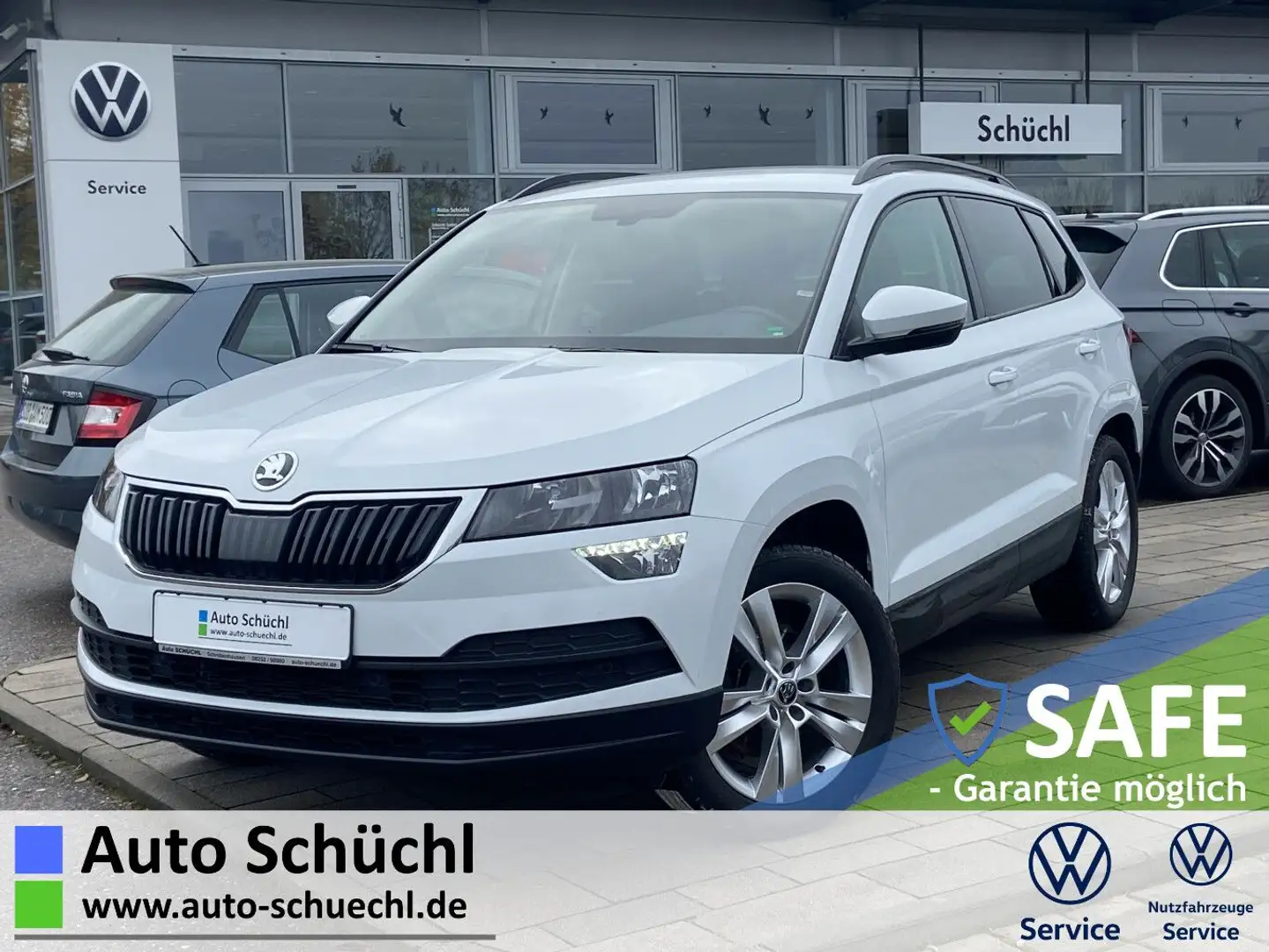 Skoda Karoq 2.0 TDI DSG 4x4 Style NAVI+STANDHEIZUNG+AH Weiß - 1
