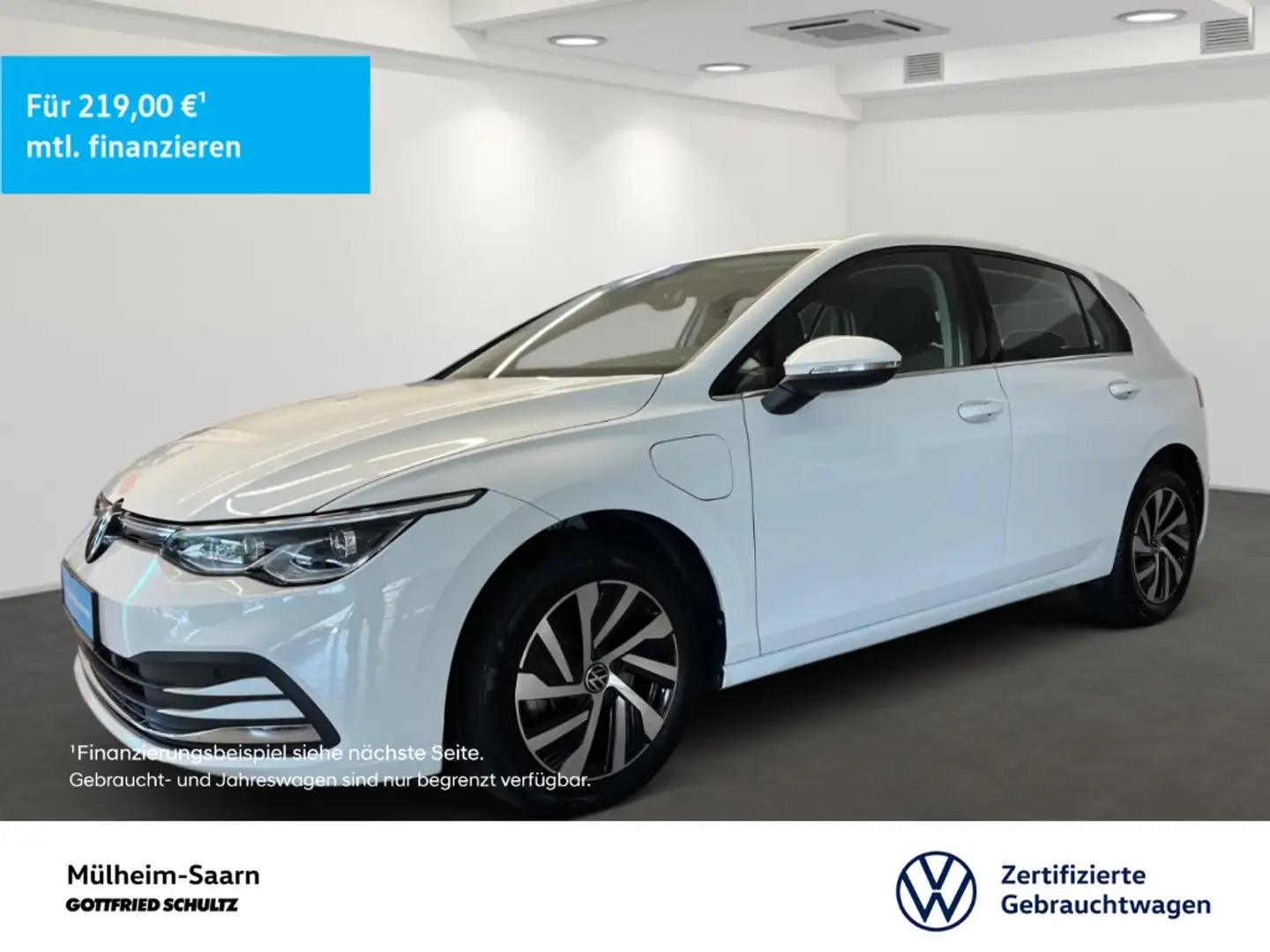 Volkswagen Golf VIII 1.4 eHybrid DSG Style Navi ACC APP-Connect Le Weiß - 1
