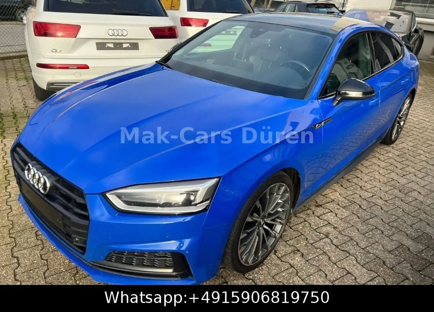 Audi A5 Sportback quattro S Line Blau - 1