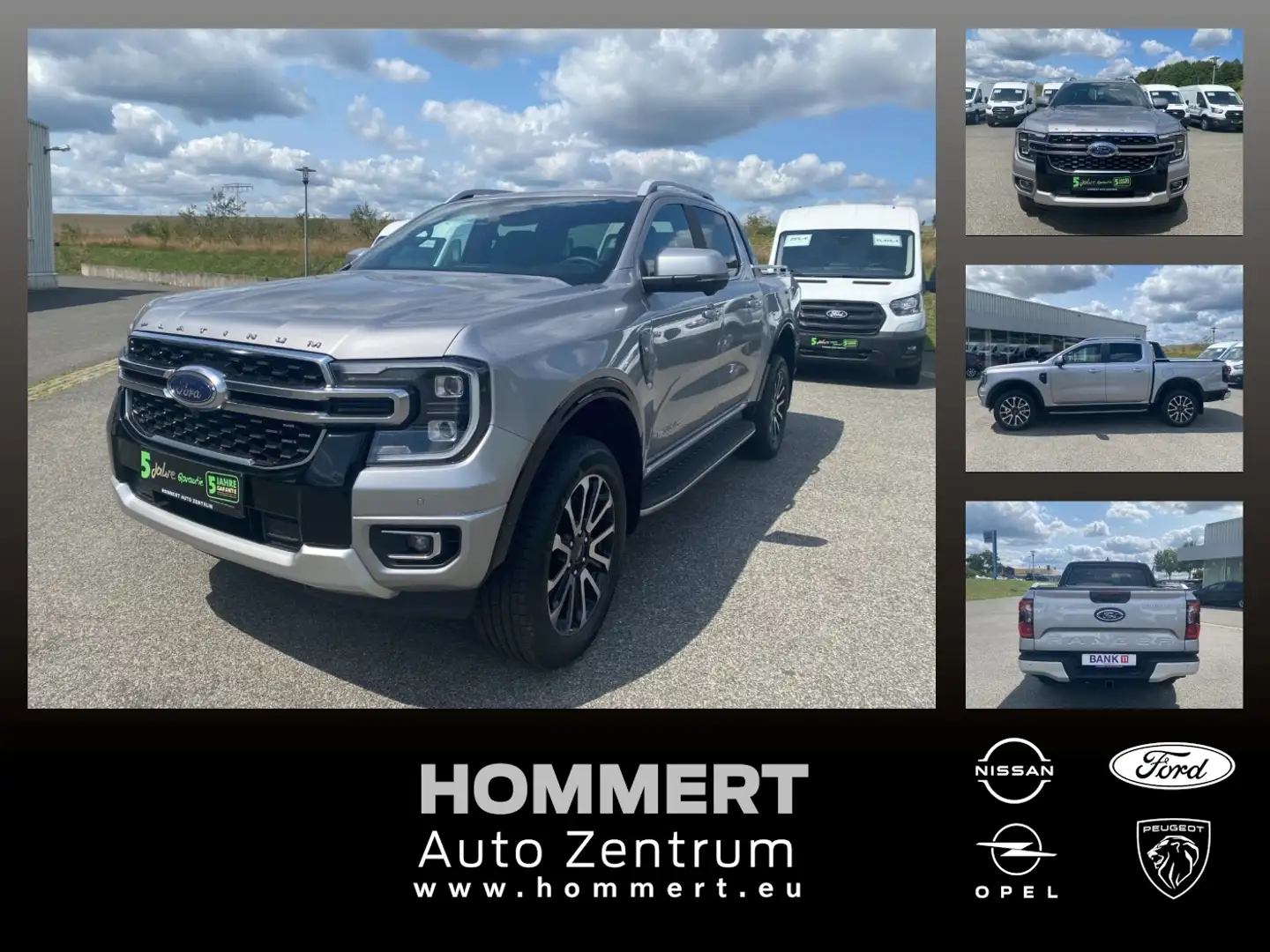 Ford Ranger 3.0L EcoBlue DK Navi,AHK,360Kamera Silber - 1