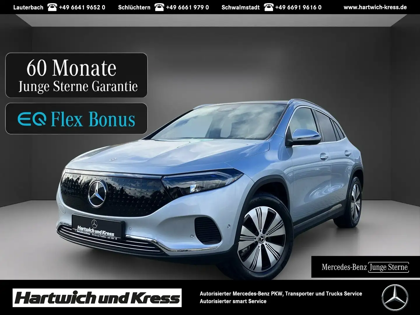 Mercedes-Benz EQA 300 EQA 300 4Matic Progressive+Pano+AHK+CarPlay+Kamera+ Silber - 1