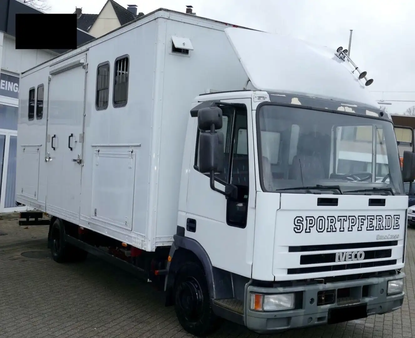 Iveco 80E15 Pferdetransport 4 Pferde 4(Grün) HU neu Weiß - 2