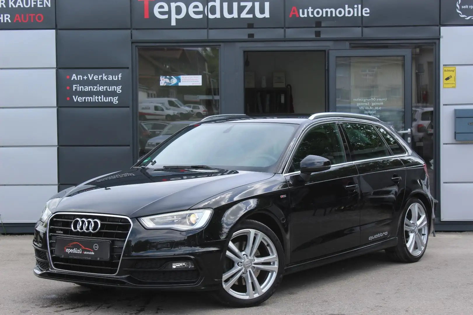 Audi A3 Sportback quattro S-Tronic*S LINE SPORTPAKET Negro - 1