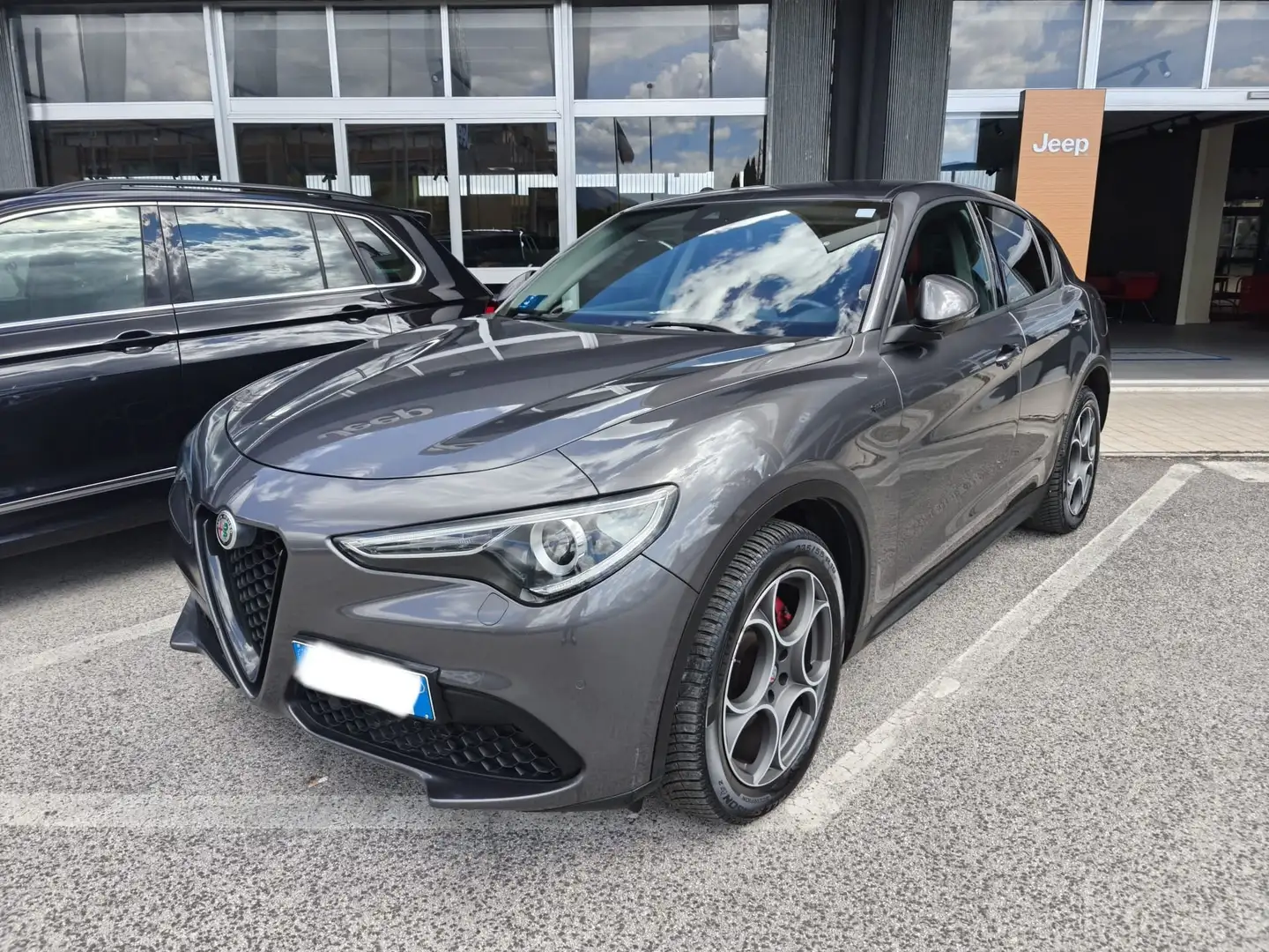 Alfa Romeo Stelvio 2.2 Turbodiesel 190 CV AT8 Q4 Sprint Gris - 1