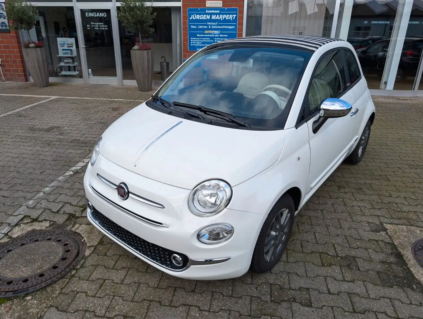 Fiat 500C 0.9 8V TwinAir Dolcevita C  PDC hinten Alu Weiß - 1