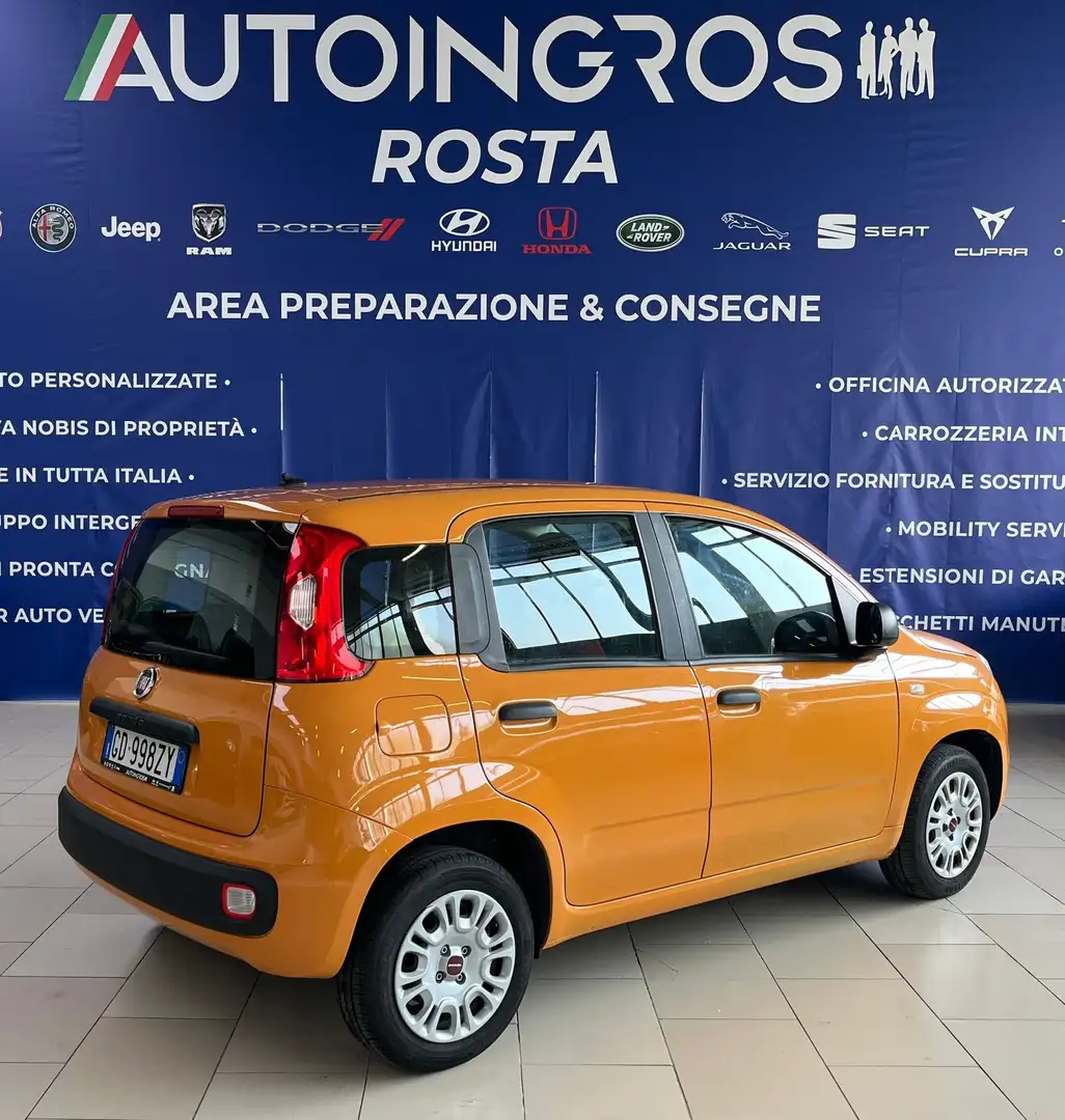 Fiat Panda 1.2 Easy 69cv s&s USATO GARANTITO PRONTA CONSEGNA Arancione - 2