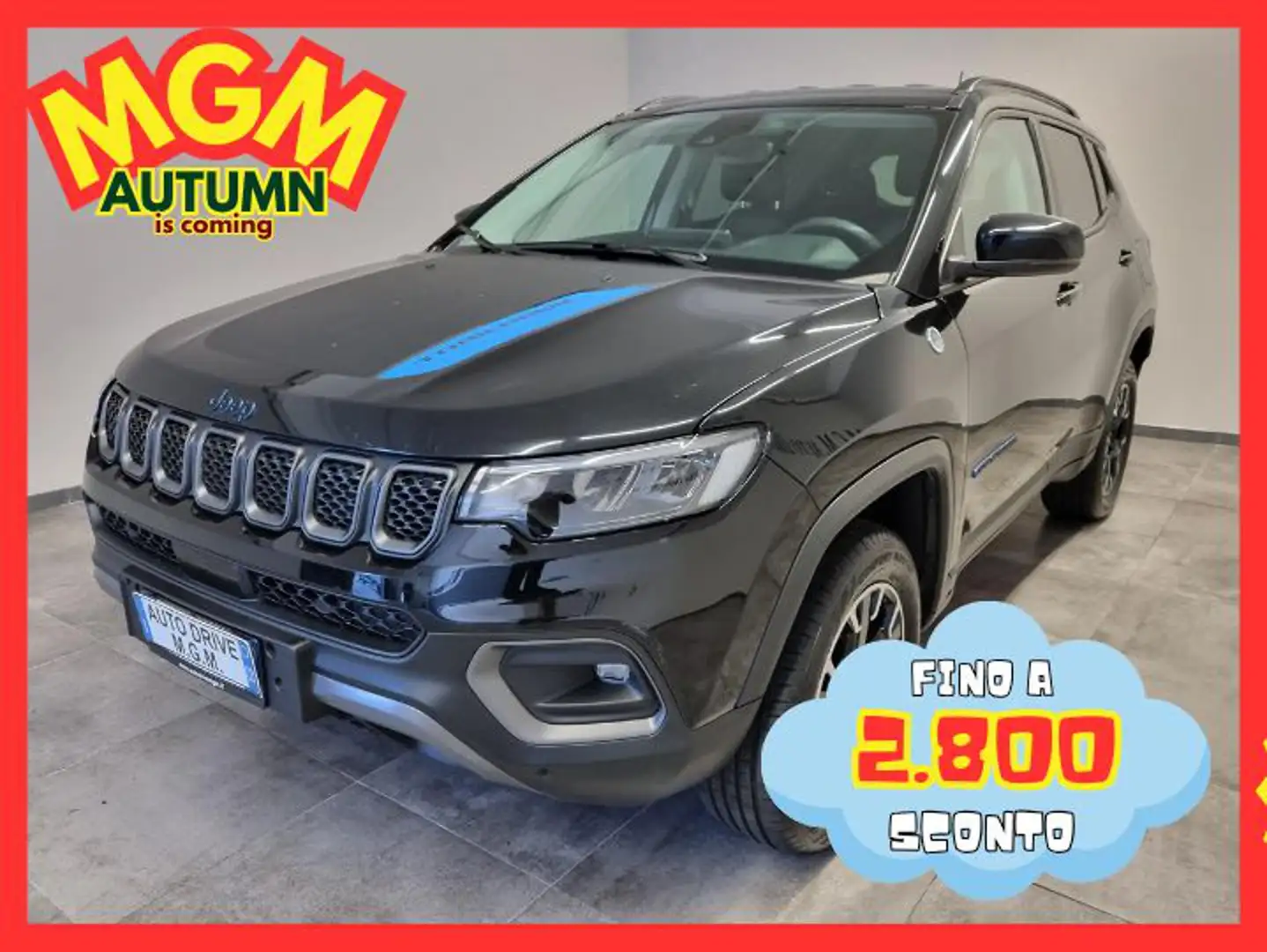 Jeep Compass 1.3 Turbo T4 240 CV PHEV AT6 4xe Trailhawk Grijs - 1