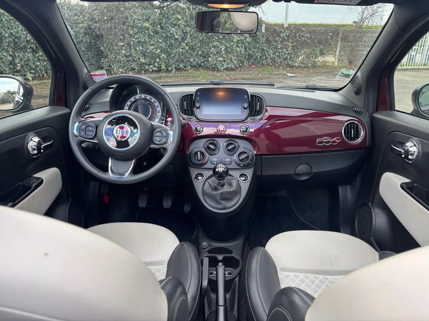 Fiat 500C 500C 1.0 70 ch Hybride BSG S/S Dolcevita Blanc - 2