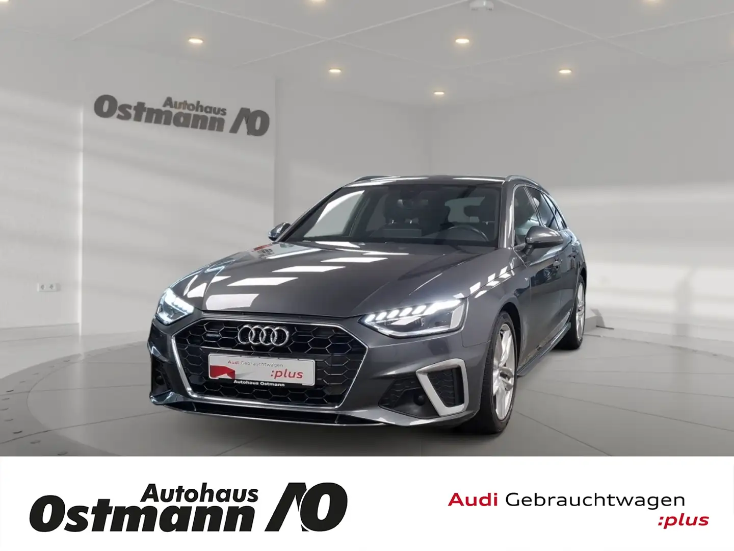 Audi A4 Avant 40 TDI quattro S-Line AHK LED LM Navi Gris - 1