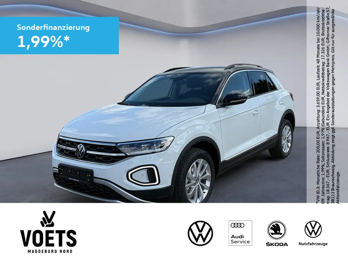 Volkswagen T-Roc Style 1.0 TSI Style LED+NAVI+DAB+RFK+ Bianco - 1