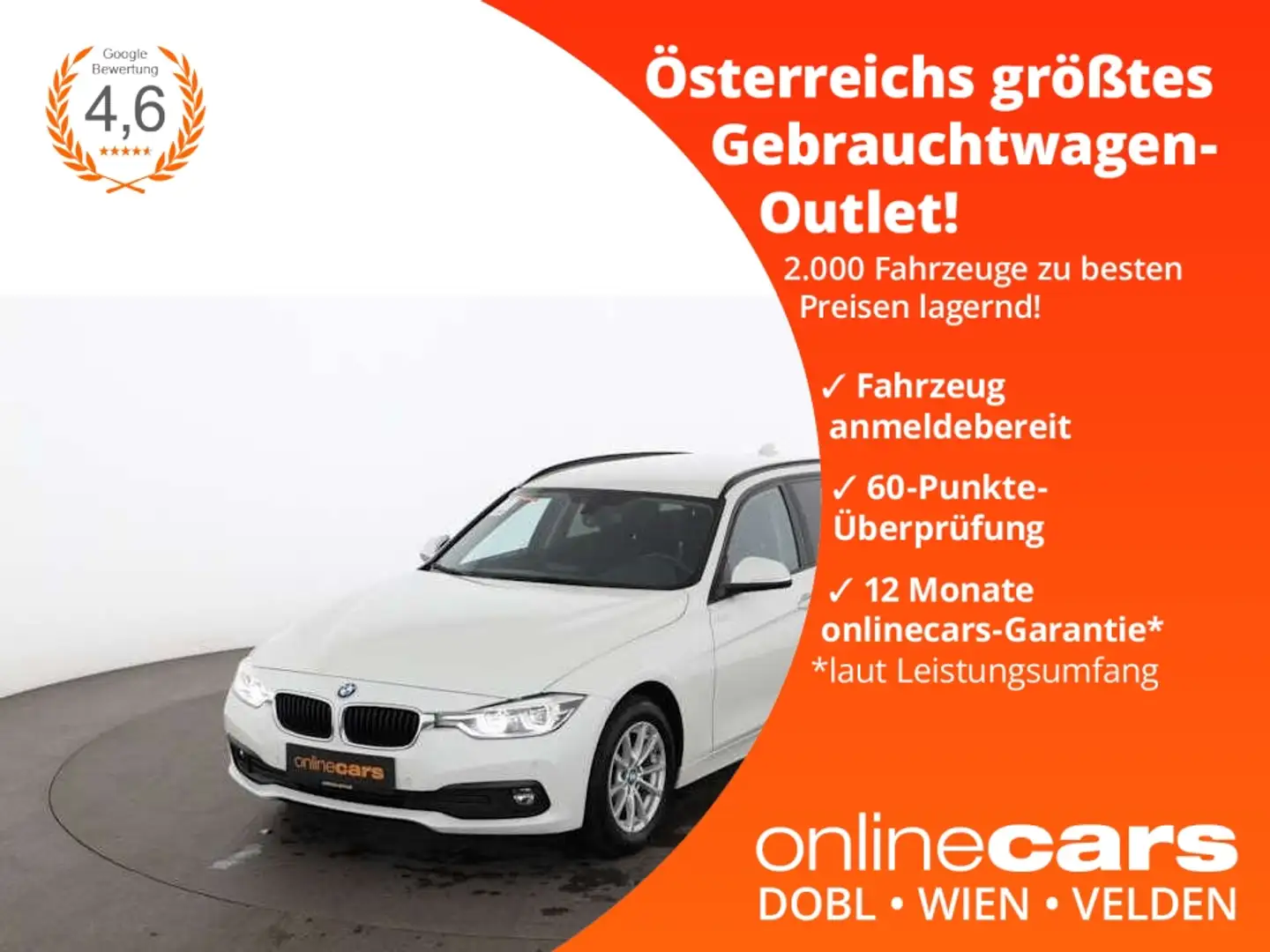 BMW 318 d Advantage Aut LED NAVI SITZHZG TEMPOMAT PDC Blanc - 1