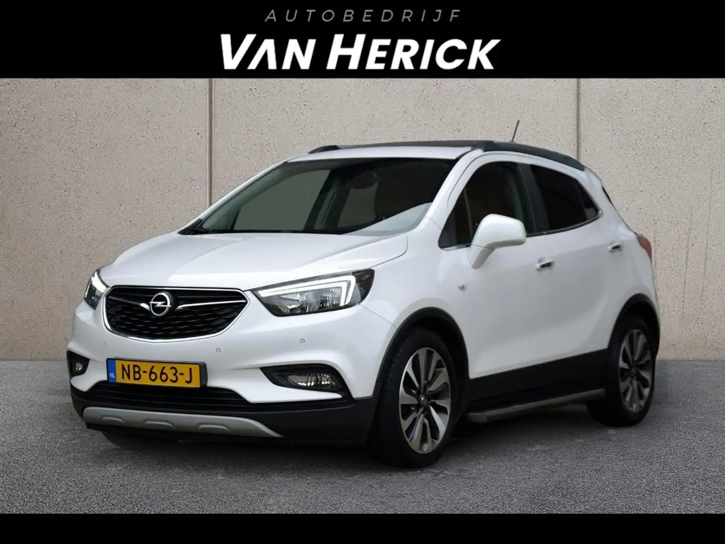 Opel Mokka X 1.4 Turbo Innovation 140PK! | Leder | Schuif/dak | Wit - 1
