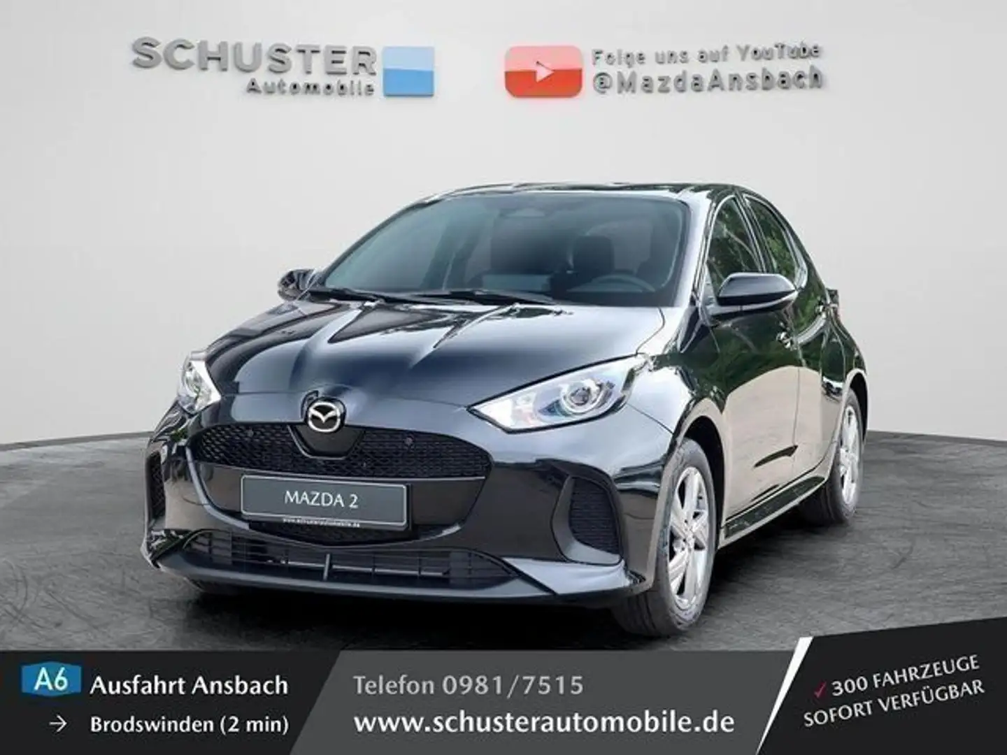 Mazda 2 Hybrid Exclusive-Line Automatik Kamera / PDC / Schwarz - 1