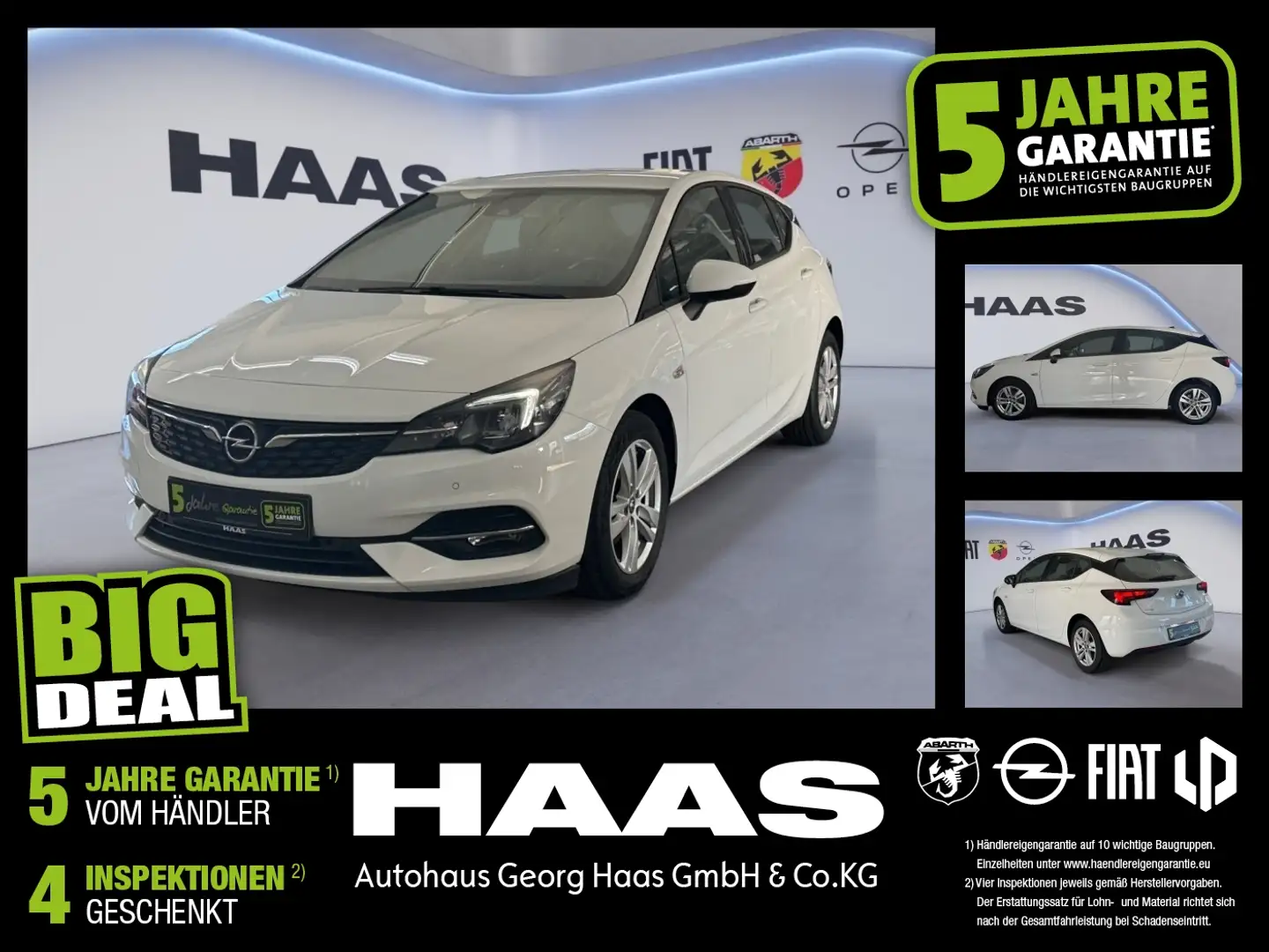 Opel Astra K 1.2 Turbo GS Line Navi, Sitzheizung Weiß - 1