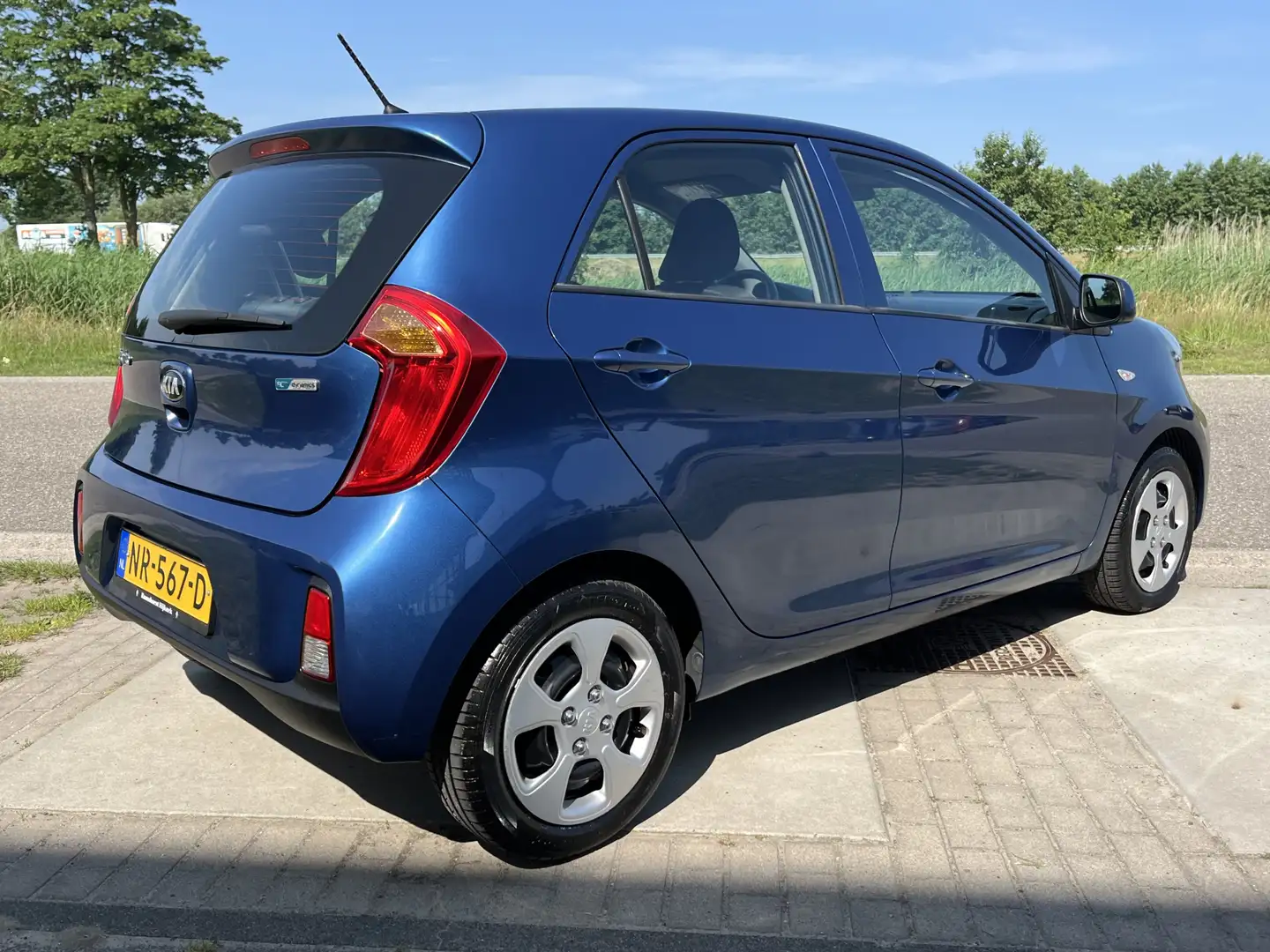Kia Picanto 1.0 CVVT Summer Edition / 22.620 KM NAP / Airco / Blauw - 2
