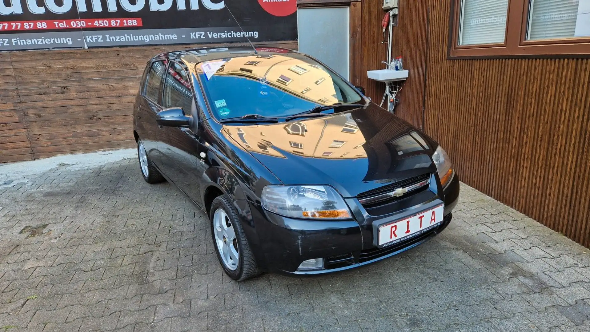 Chevrolet Kalos 1.4 Automatik, LPG, Klima, 1 Hand Schwarz - 1