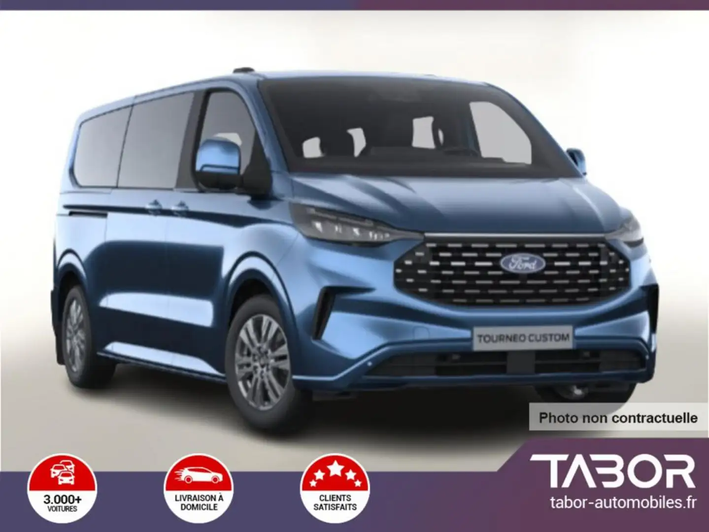 Ford Tourneo Custom 2.0 TDCi 170 Aut Tit 320 L2 Bleu - 1
